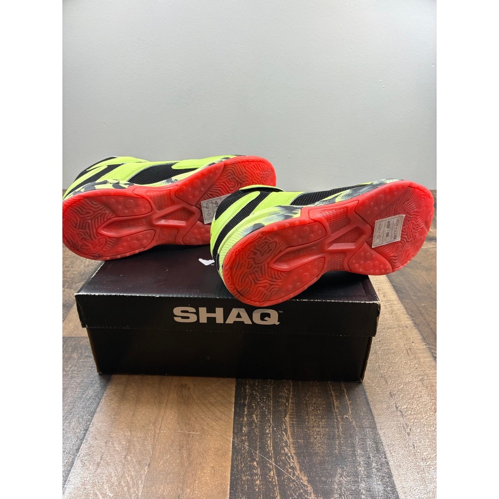 SHAQ Basketball Shoes Kids Size 7 Green Black Red Motivate SE AQ95036BK High Top - Picture 7 of 8